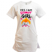 Подовжена футболка I`m Gamer Girl